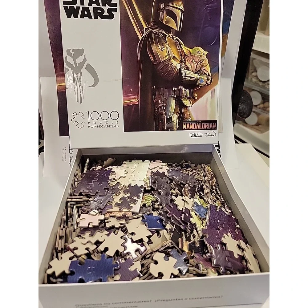 Star Wars Mandalorian Child 1000 Pieces Jigsaw Puzzle - Disney Artwork Color